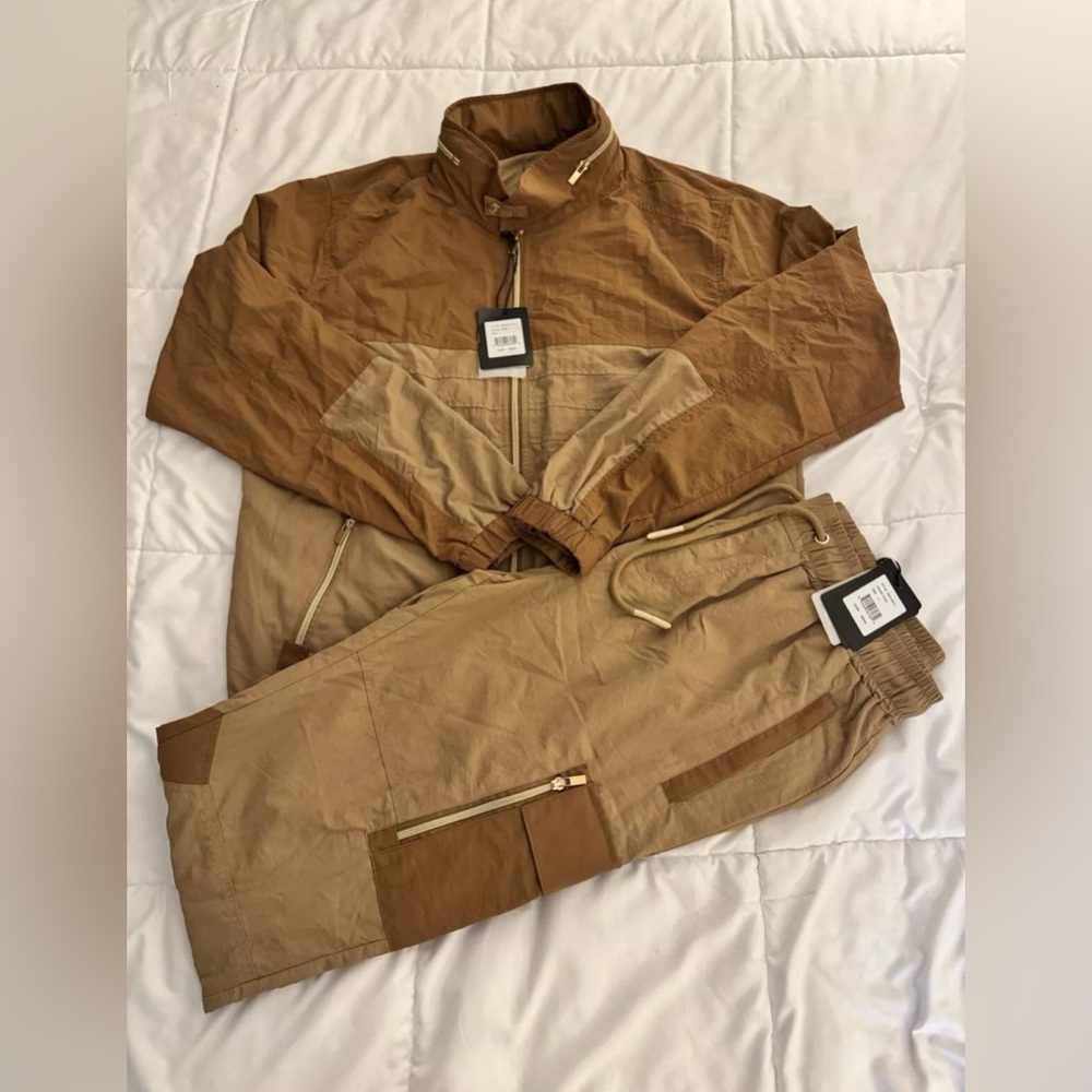 Men's Decibel Colorblock Nylon Jacket & Nylon pants bundle